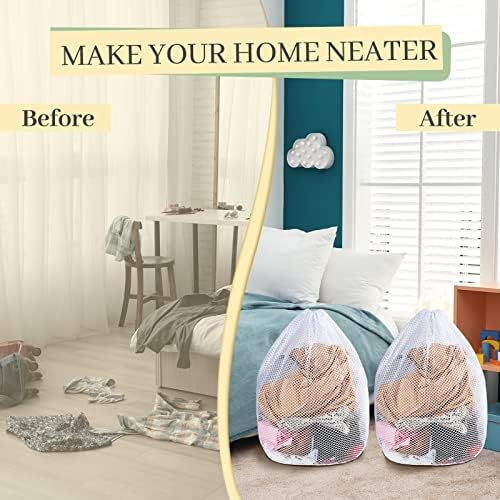 40 Pcs Mesh Laundry Bags Bulk - Image 3