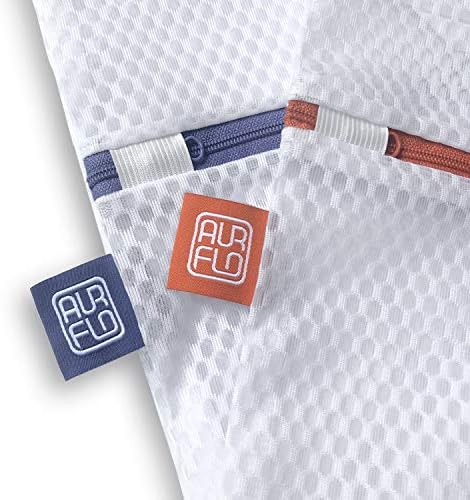 Mesh Laundry Bags for Delicates – 2 XLarge Durable Net by AURFLO