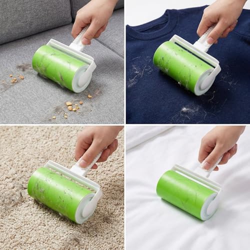 Reusable Washable Lint Roller 5 Pack, Sticky Mini and Medium Size - Image 2