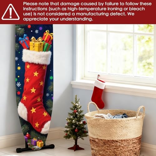Nuxovilar Winter Stocking Ironing Board Cover 15x54 Inches Polyester - Image 6