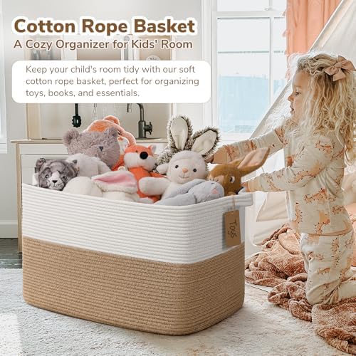 Goodpick 75L Extra Large Woven Rope Blanket Basket - Image 2