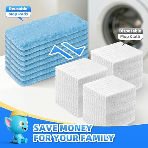 8 Pack Reusable Mop Pads for Swiffer, Microfiber Dry Sweeping Cloths - Image 7
