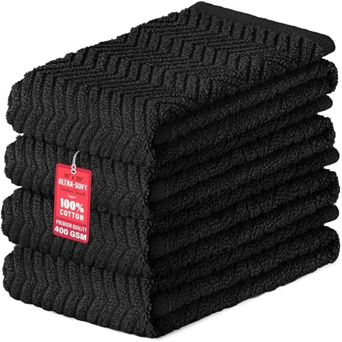 DecorRack 100% Cotton Kitchen Towels 15x25 in, 400 GSM by DecorRack