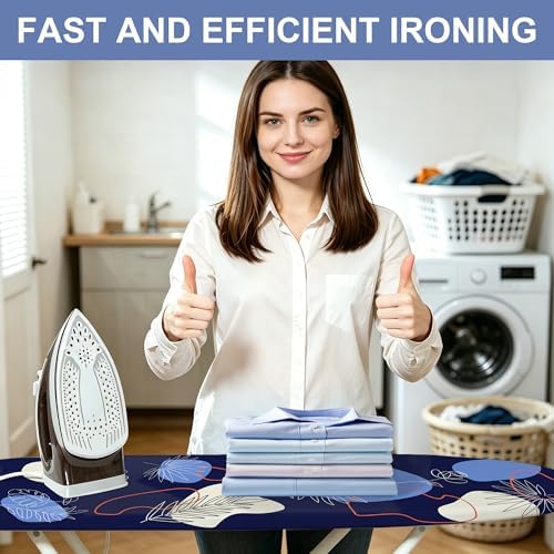 Minimalist Ironing Board Cover and Pad 15x54 Inch, 100% Cotton Surface Thick - Image 7
