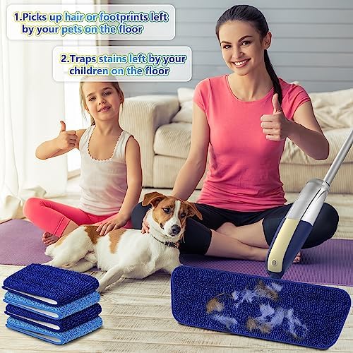 Spray Wet Mops for Floor Cleaning: Hardwood Floor Mop 2 Bottles Refillable - Image 4