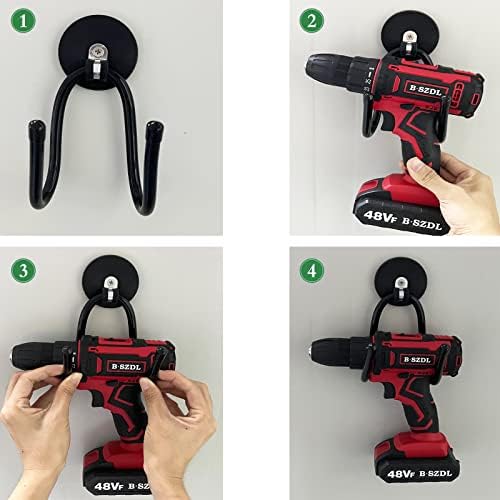 Pmsanzay 2 Pack Power Drill Tool Organizer Holder, Magnetic Tool Holders - Image 4