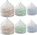 6Pcs Laundry Mesh Wash Bags, Drawstring Net Laundry Bag by Nufiwra