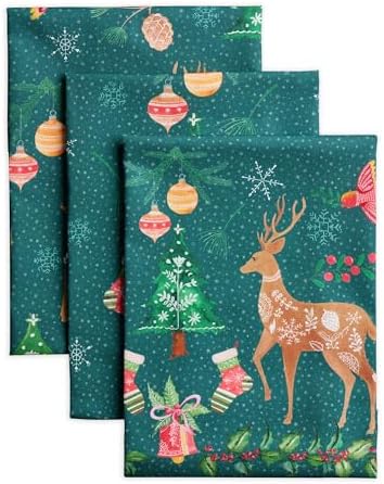Maison d' Hermine Kitchen Towels Set of 3 Reusable 100% Cotton 27.50" x 20" by MaisondHermine