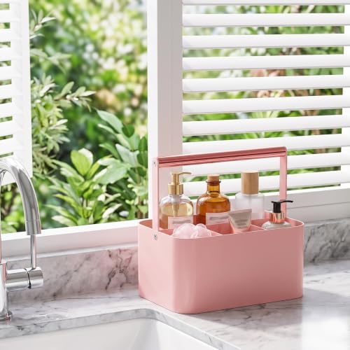 Pink Shower Caddy Portable: Plastic Bathroom Caddy Organizer - Image 2