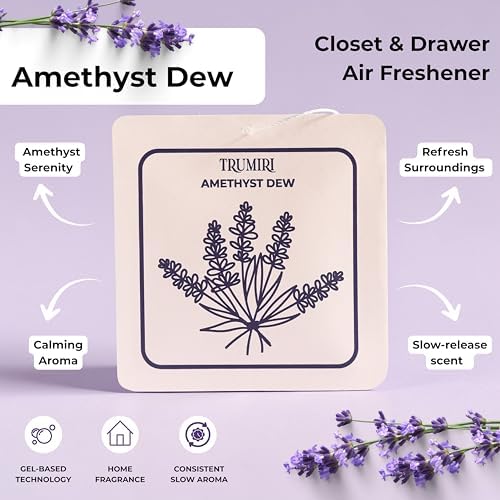Amethyst Dew - Scented Sachets for Drawer and Closet Freshener - Pack of 3 - - Image 2