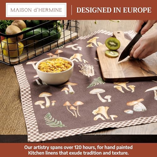 Maison d' Hermine Kitchen Towels Set of 2 Reusable 100% Cotton 27.50" x 20" - Image 3