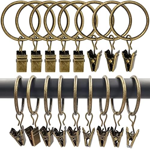 LLPJS 100 Pack Curtain Rings by LLPJSCurtainRingsClipHooks