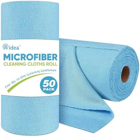 AIDEA Microfiber Cleaning Cloth Roll-50PK by AIDEAHOME