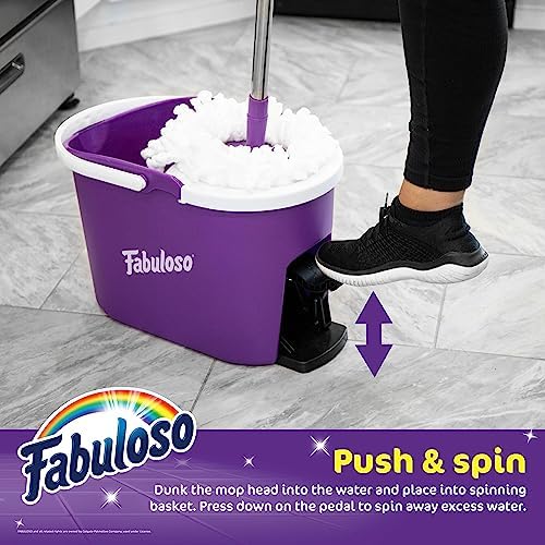 Fabuloso Spin Mop and Bucket Set, Adjustable Pole - Image 2