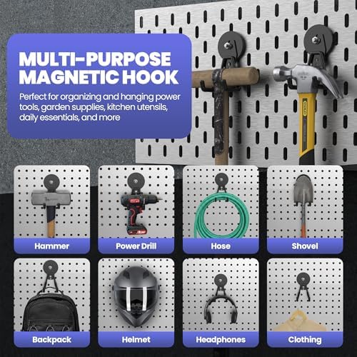 Heavy Duty Magnetic Garage Hook, 3 Pack Extra Large Magnet Hooks, Heavy Duty - Image 5