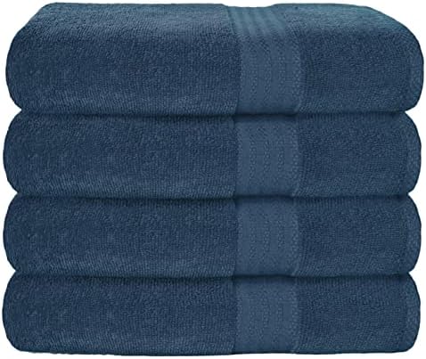 GLAMBURG Premium Cotton 4 Pack Bath Towel Set by GLAMBURG
