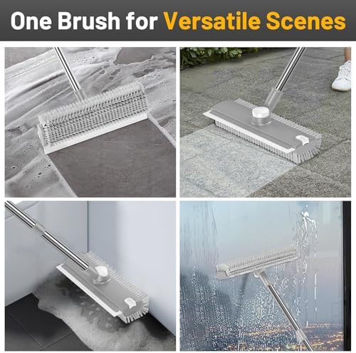 3 in 1 Floor Scrub Brush with Long Handle & Squeegee - Image 4