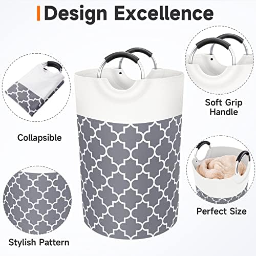 Fabspace Large Laundry Basket Laundry Hamper Bag Washing Bin Clothes Bag - Image 3