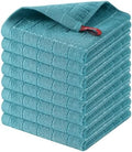 Homaxy 100% Cotton Terry Kitchen Dish Cloths, 8 Pack, Lake Blue by Homaxy