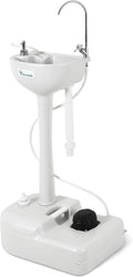 YITAHOME Upgraded Portable Sink Camping Hand Washing Station with 17 L Wash Basin Stand, Rolling Wheels, Soap Dispenser, Towel Holder, for Garden, Outdoor, Travel, Boat, Gather, Indoor, Worksite