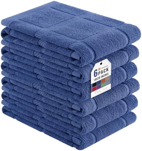 Homaxy 100% Cotton Kitchen Towels 18"x28", 6 Pack Dish Towels by Homaxy