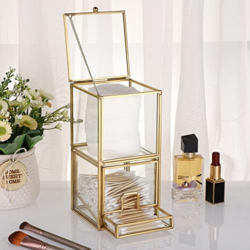 Hipiwe Gold Glass Qtip Holder - Image 2