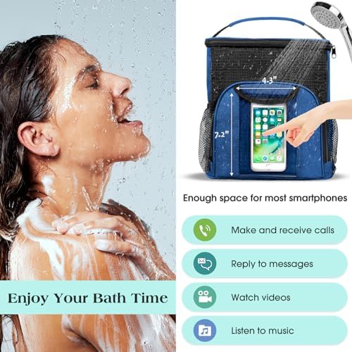 Attmu Mesh Shower Caddy Portable Dorm Room Essentials, Toiletry Tote Bag - Image 5
