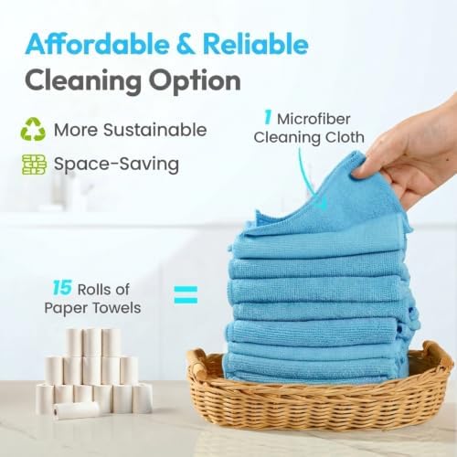 Microfiber Cleaning Cloth 12 Pack - Image 3
