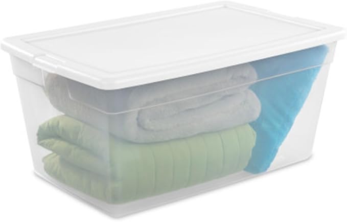 Sterilite Storage Box, Stackable Clear Plastic Bins, 90 Quart - Image 9