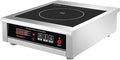 3500W Commercial Induction Cooktop, 240V Single Induction Burner with 18-Hour Timer, High-Efficiency Induction Heater for Restaurant & Catering