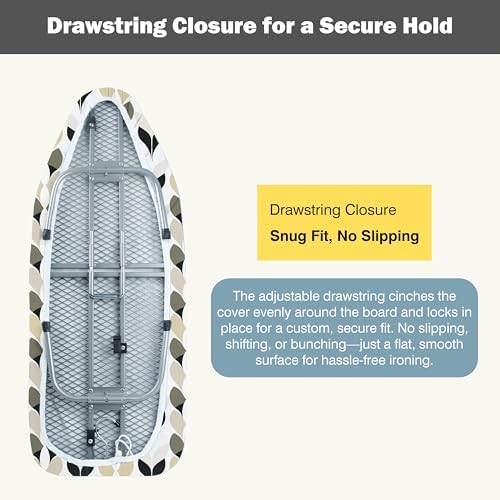 UniSimp Small Ironing Board Cover and Pad 12"x32" Small Iron Board Cover - Image 3