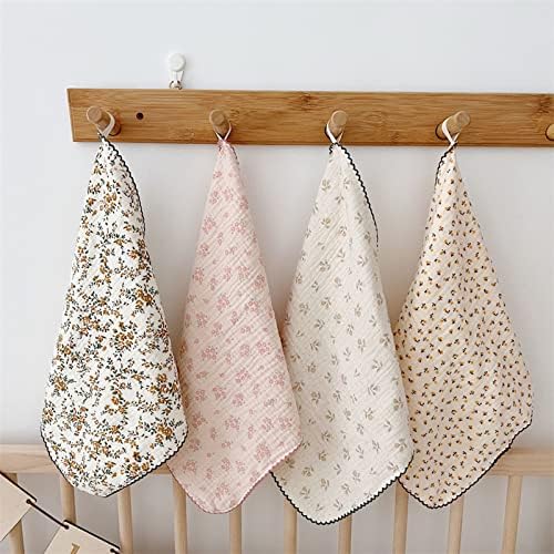 BuLuTu Vintage Floral Print Kitchen Tea Towels Dish Cloths Set by BuLuTu