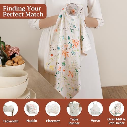 Maison d' Hermine Kitchen Towels Set of 2 Reusable 100% Cotton 27.50" x 20" - Image 4
