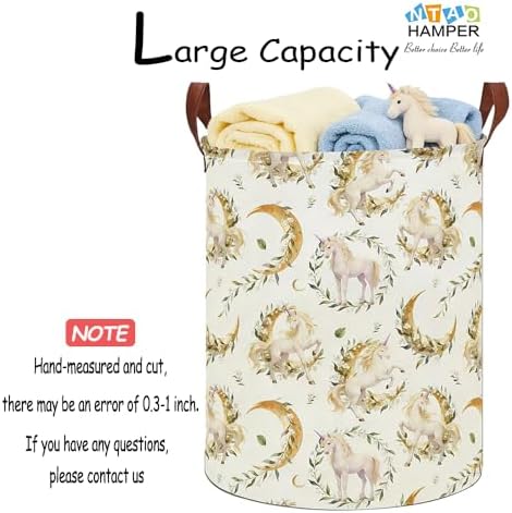 Lindo Dreamy Unicorn Laundry Hamper, Laundry Basket, Baby Nursery Hamper - Image 3