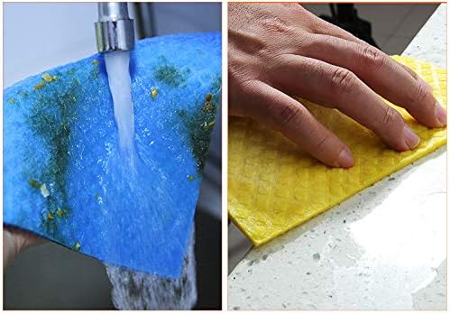 Reusable Cleaning Cellulose Sponge Cloths Absorbent Wipes Clean Kitchen Car - Image 4