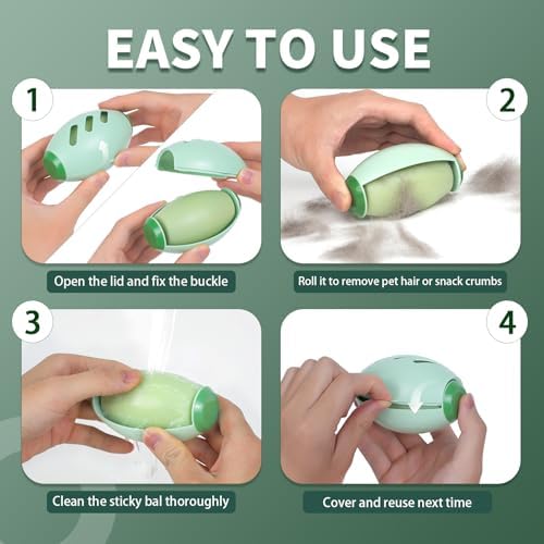 Reusable Lint Roller for Clothes, Mini Lint Roller Travel Size, Washable Pet - Image 5