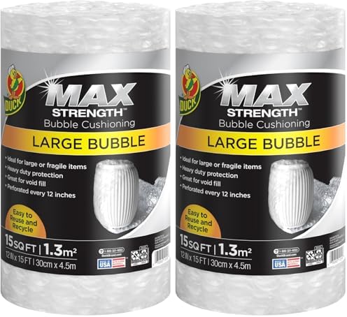 Duck Max Strength Bubble Cushioning Wrap by DuckBrand