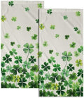Lucky Clover Shamrocks Bath Hand Towels St. Patrick's Day Kitchen Towels Set of by Granbey
