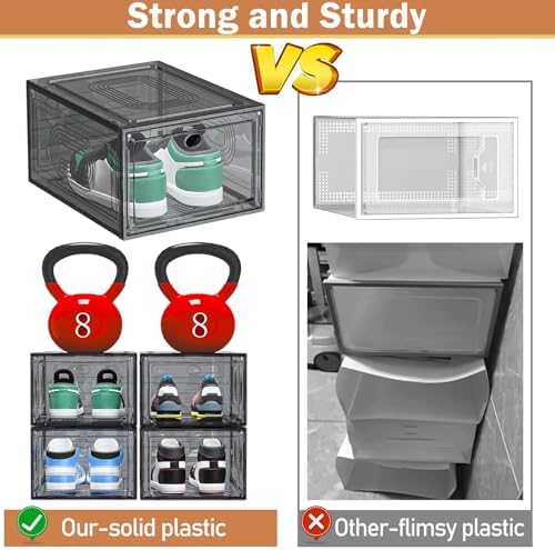 caktraie 10 Pack Shoe Organizer Stackable - Image 2