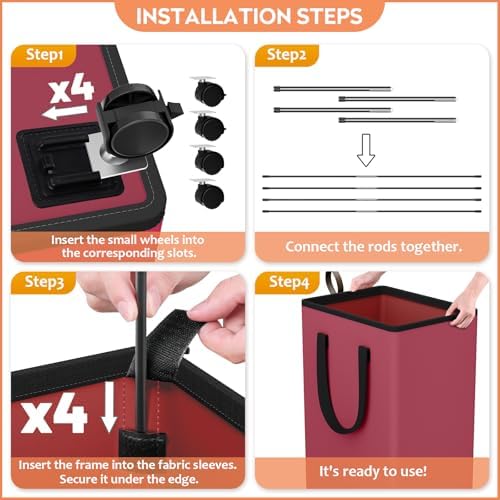 SpaceTrove Rolling Laundry Basket - Image 2