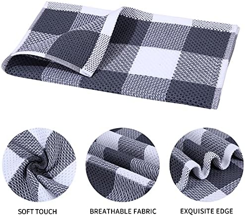 Mordimy Cotton Weave Kitchen Towels, 4 Pack - Image 2