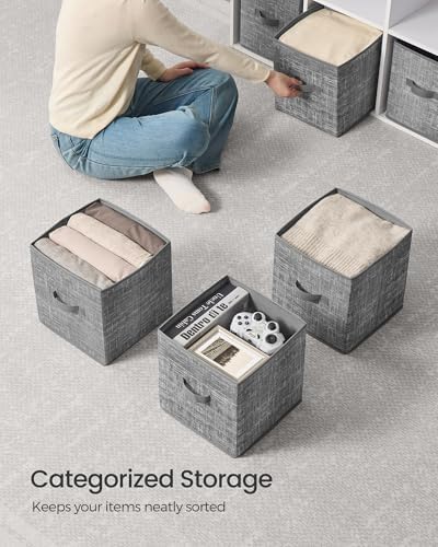 SONGMICS Storage Cubes, 11-Inch Foldable Closet Organizers - Image 4