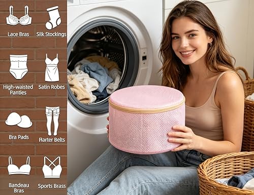 Bra Washing Bag for Delicates, Shape-Retaining, 2 Pack Lingerie Laundry Bag - Image 6