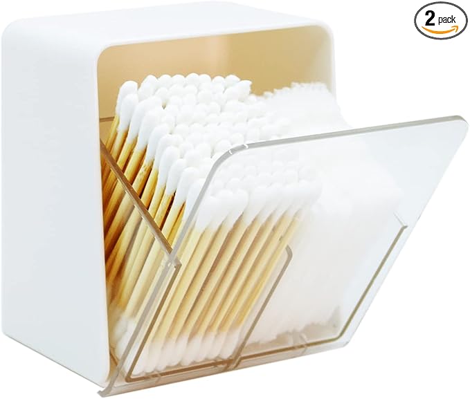 Artilife Bathroom Qtip Holder Canisters, Vanity Countertop Storage Organizer by Unknown