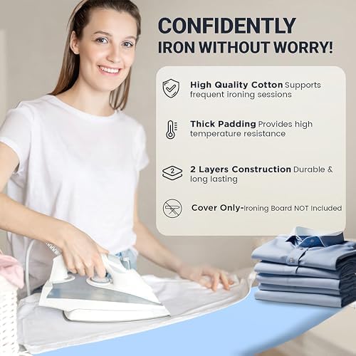 UniSimp Small Ironing Board Cover and Pad 12.5"x30" Small Iron Board Cover - Image 5