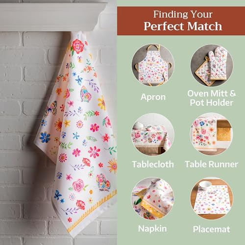 Maison d' Hermine Kitchen Towels Set of 3 Reusable 100% Cotton 27.50" x 20" - Image 5
