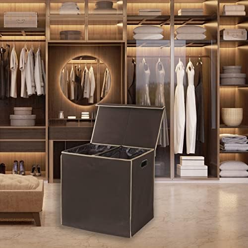 Simple Houseware Double Laundry Hamper - Image 2