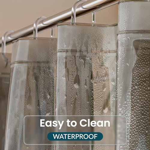 Titanker Shower Curtain Liner, Plastic Shower Liner PEVA 72 x 72 Lightweight - Image 2