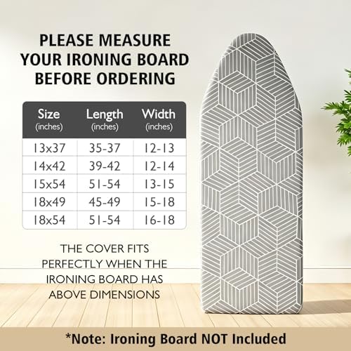 Seiritex Over the Door Ironing Board Cover 13 x 37 inch, Small Iron Board Cover - Image 6
