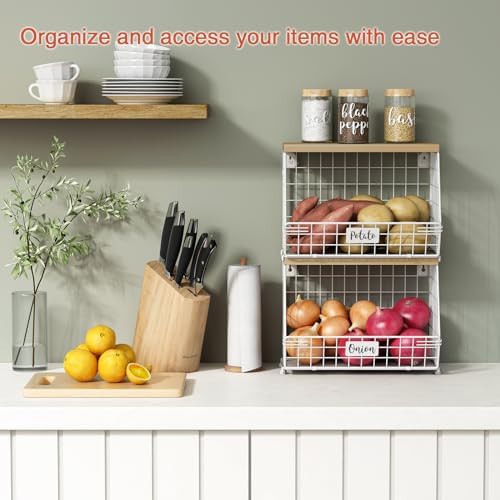 Goozii White Fruit Storage Basket - Image 2